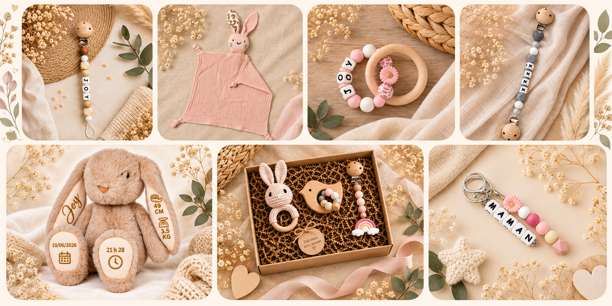 7 idées de cadeaux de naissance personnalisés et uniques